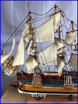 Wooden HMS Endeavour Tall Model Ship 20 Collectible Decoration