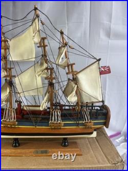 Wooden HMS Endeavour Tall Model Ship 20 Collectible Decoration