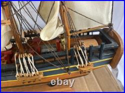 Wooden HMS Endeavour Tall Model Ship 20 Collectible Decoration