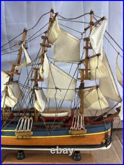 Wooden HMS Endeavour Tall Model Ship 20 Collectible Decoration