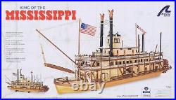 Wooden Model Ship Kit Paddle Steamer King Of The Mississippi Model 20515