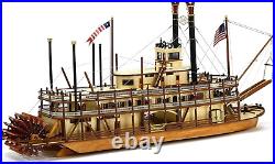 Wooden Model Ship Kit Paddle Steamer King of The Mississippi Model 20515