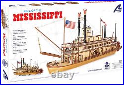 Wooden Model Ship Kit Paddle Steamer King of The Mississippi Model 20515