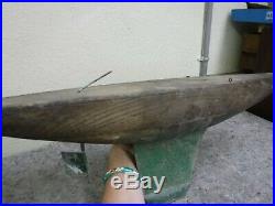 Wooden Pond Boat Yacht Vintage Great for Restoration Project