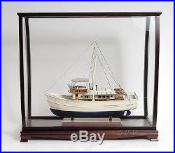 Wooden Ship Model 34 Display Case For Tall Ships, Sailboats, Yachts, Boats New