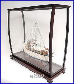 Wooden Ship Model 34 Display Case For Tall Ships, Sailboats, Yachts, Boats New