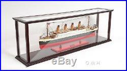 Wooden Ship Model Display Case For All Cruise Liner Upto 32 Inches Long (80cm)