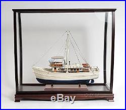 Wooden Ship Model Display Case Wth Plexiglass For TALL SHIPS Medium