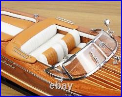 Wooden Speed Boat Ship Wooden Model 21 Riva Ship Model Scale 116