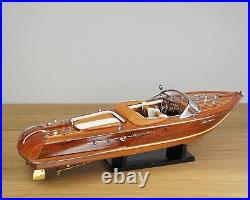 Wooden Speed Boat Ship Wooden Model 21 Riva Ship Model Scale 116