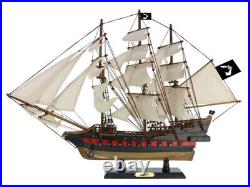 Wooden Thomas Tew's Amity White Sails Limited Model Pirate Ship 26