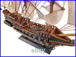 Wooden Whydah Gally White Sails Limited Model Pirate Ship 15