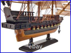 Wooden Whydah Gally White Sails Limited Model Pirate Ship 15