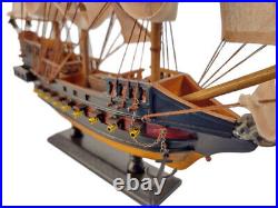 Wooden Whydah Gally White Sails Limited Model Pirate Ship 15