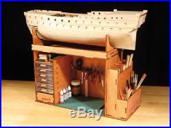 Workplace desktop for assembly and painting models (ship, aircraft, car.) Gift